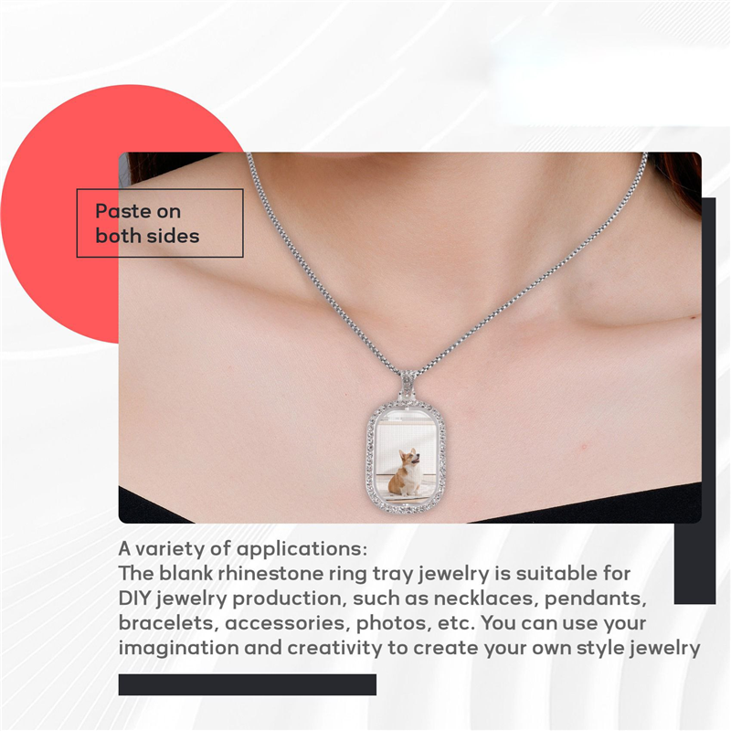 WORTHOWN-48Pcs Sublimation Rhi - Bezels Set Pendant 评论和价格
