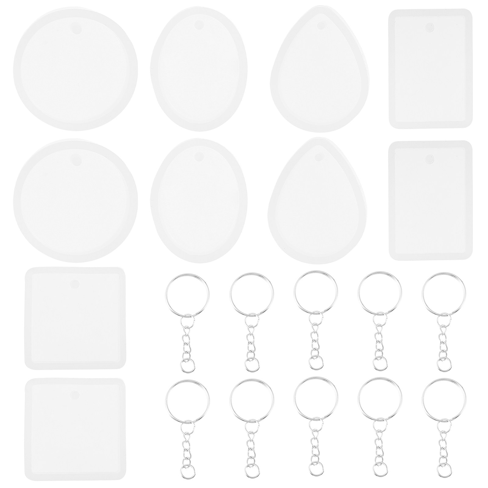 10pcs Pendant Mold Set Silicon - Resin Crafts 评论和价格