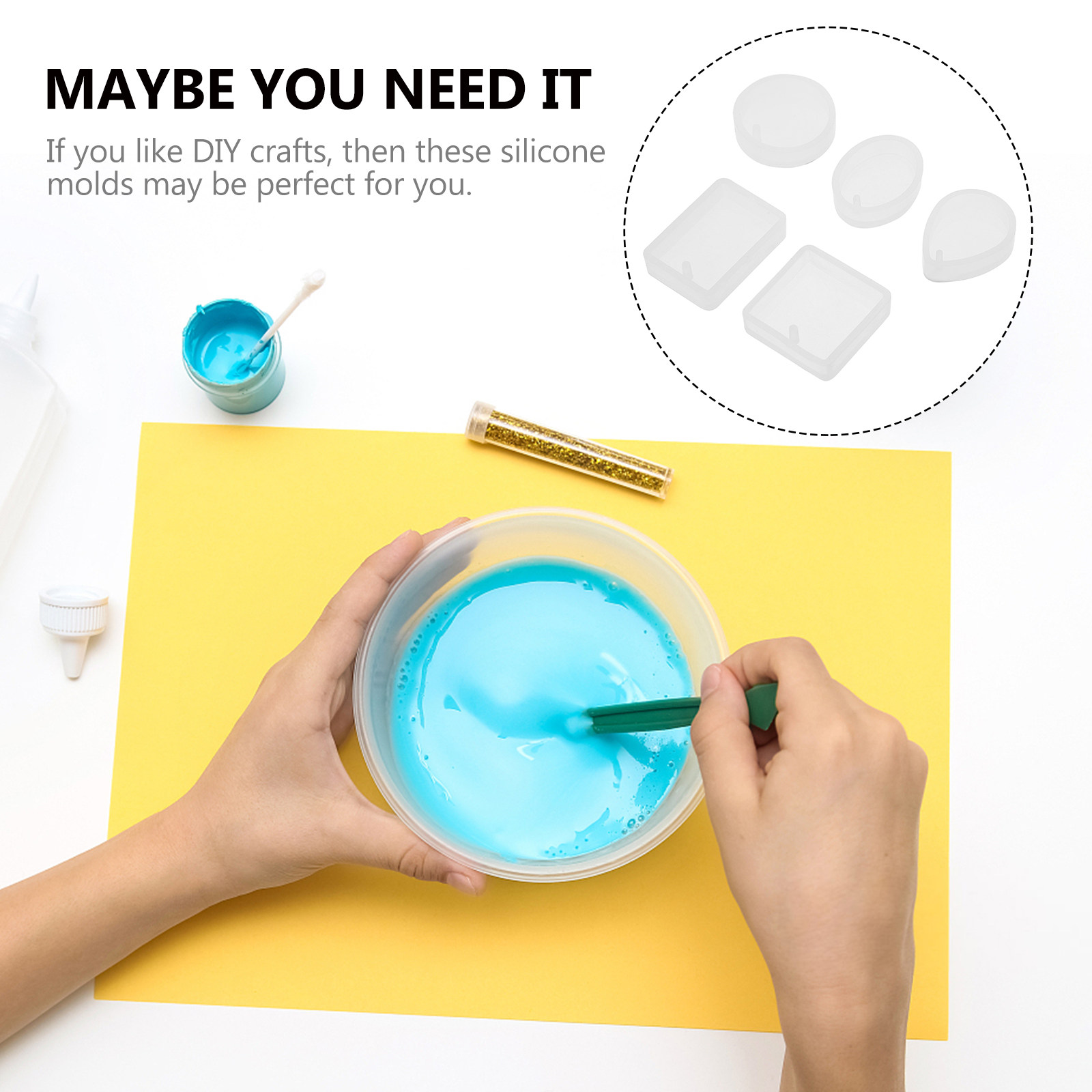 10pcs Pendant Mold Set Silicon - Resin Crafts 评论和价格