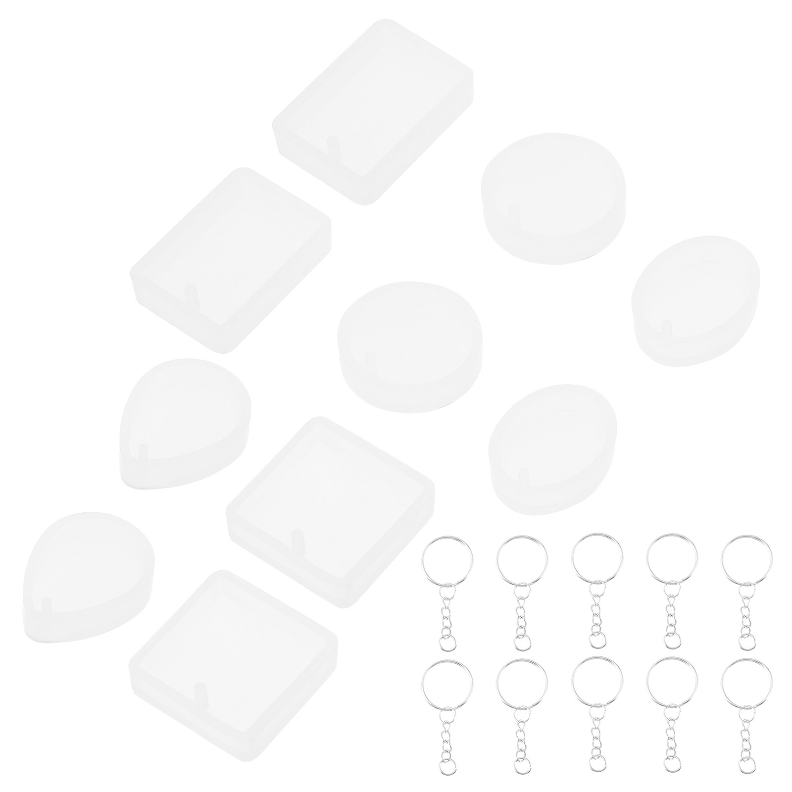 10pcs Pendant Mold Set Silicon - Resin Crafts 评论和价格